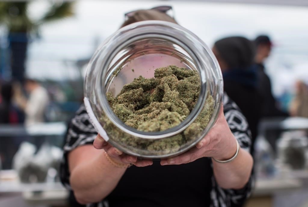 a jar of weed